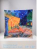 Vincent Van Gogh: Pavement Cafe at Night Design Cushion Cover and Filler (double sided)
